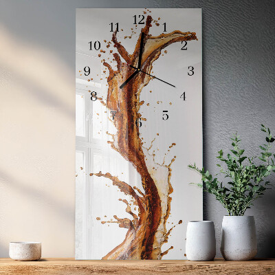 Horloge murale verticale Eau