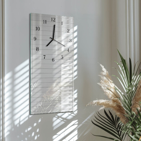 Horloge murale verticale Rayures