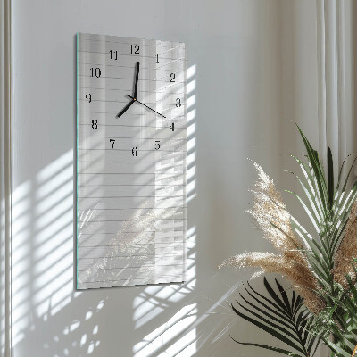 Horloge murale verticale Rayures