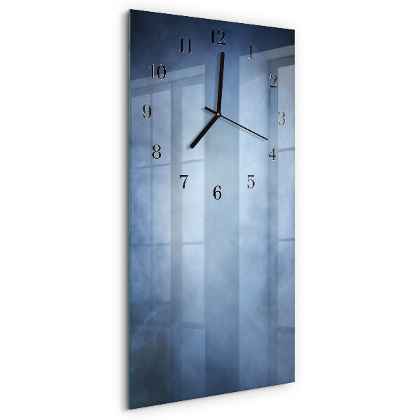 Horloge murale verticale Fumée