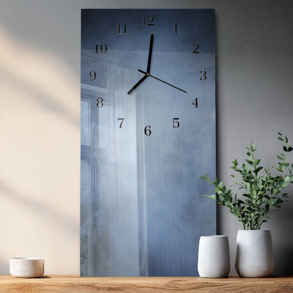 Horloge murale verticale Fumée