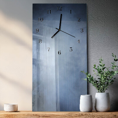 Horloge murale verticale Fumée