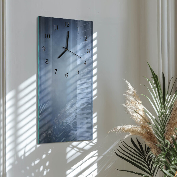 Horloge murale verticale Fumée