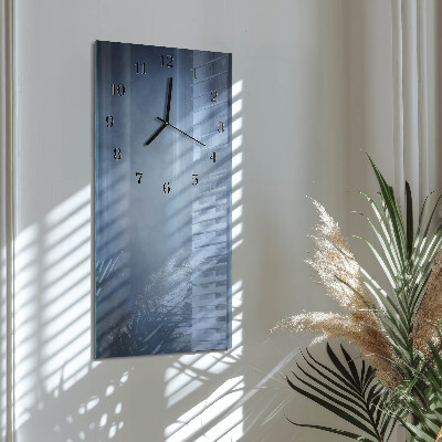Horloge murale verticale Fumée