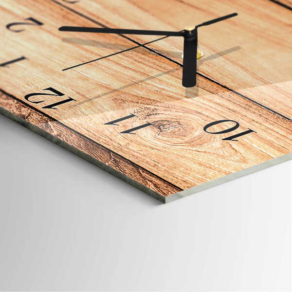 Horloge murale verticale panneaux de bois