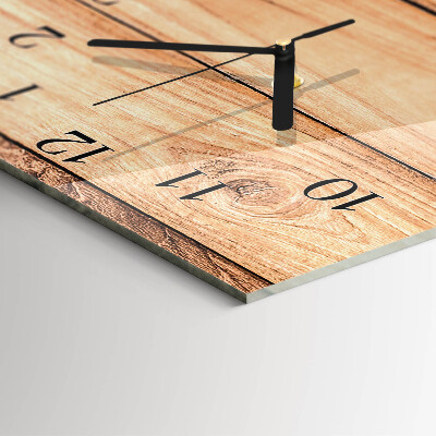 Horloge murale verticale panneaux de bois