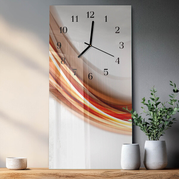 Horloge murale verticale Lignes abstraites