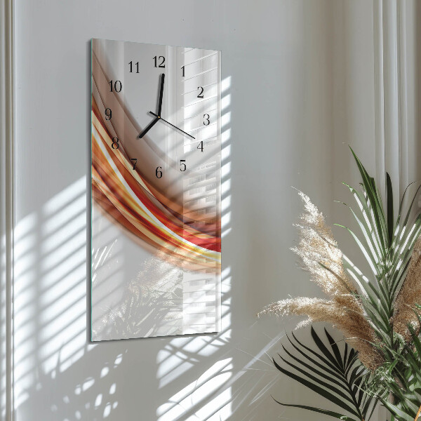 Horloge murale verticale Lignes abstraites