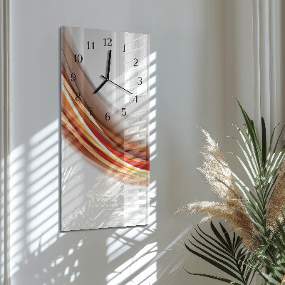 Horloge murale verticale Lignes abstraites