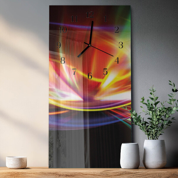 Horloge murale verticale Art abstrait