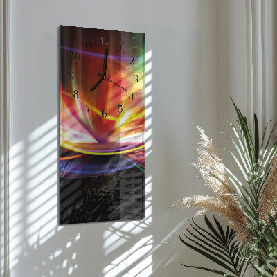 Horloge murale verticale Art abstrait