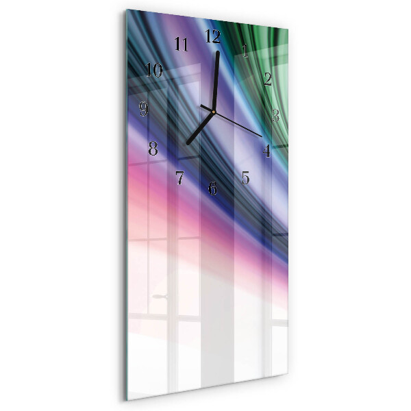 Horloge murale verticale Lignes abstraites
