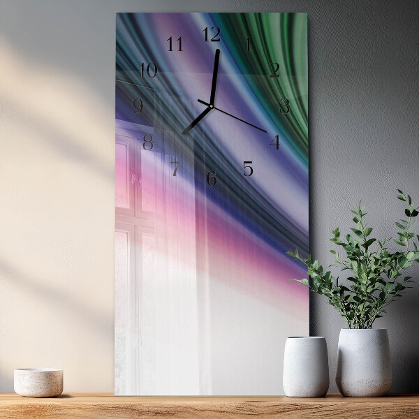 Horloge murale verticale Lignes abstraites