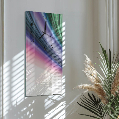 Horloge murale verticale Lignes abstraites