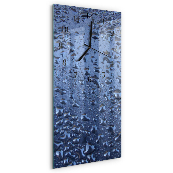 Horloge murale verticale Verre mouillé