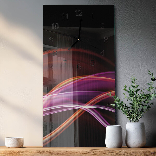 Horloge murale verticale Art abstrait