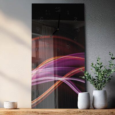 Horloge murale verticale Art abstrait