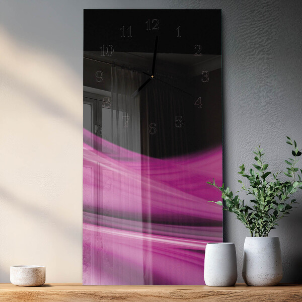 Horloge murale verticale Lignes abstraites