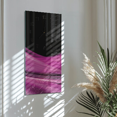 Horloge murale verticale Lignes abstraites