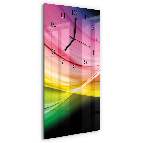 Horloge murale verticale Lignes abstraites