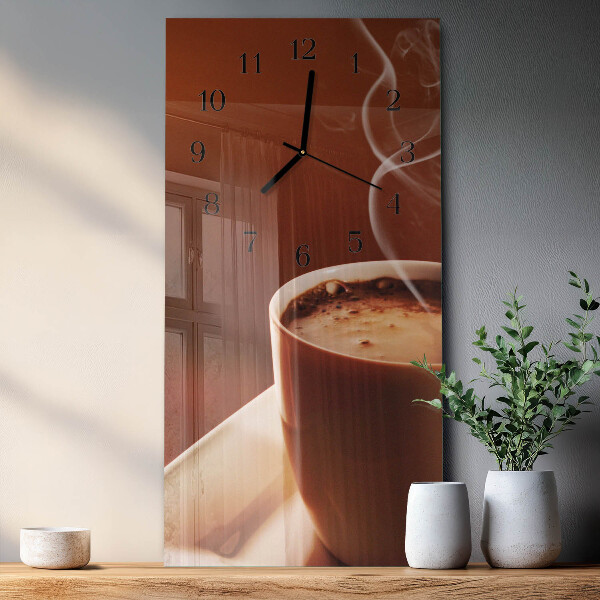 Horloge murale verticale Café
