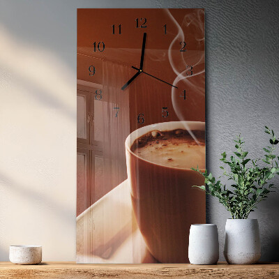 Horloge murale verticale Café