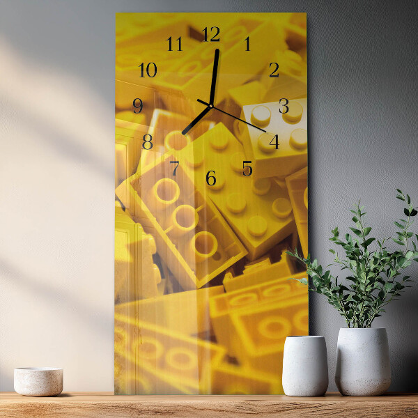 Horloge murale verticale Jeu de construction
