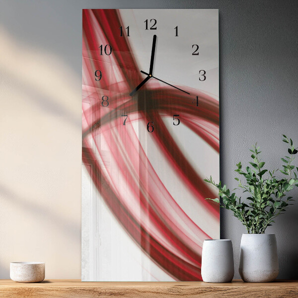 Horloge murale verticale Lignes abstraites