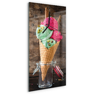 Horloge murale verticale Glace