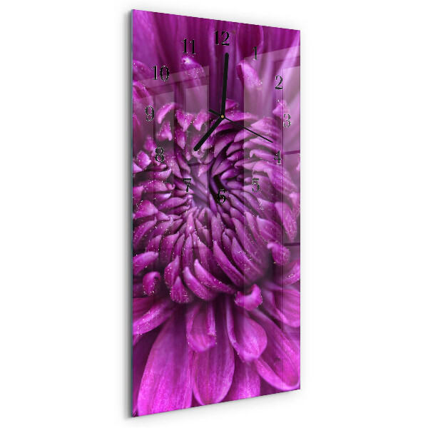 Horloge murale verticale Pivoine