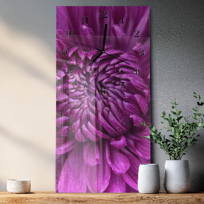 Horloge murale verticale Pivoine