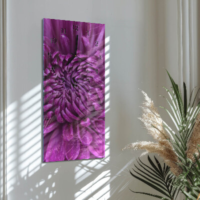 Horloge murale verticale Pivoine
