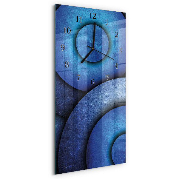 Horloge murale verticale L'art des cercles