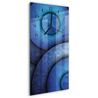 Horloge murale verticale L'art des cercles