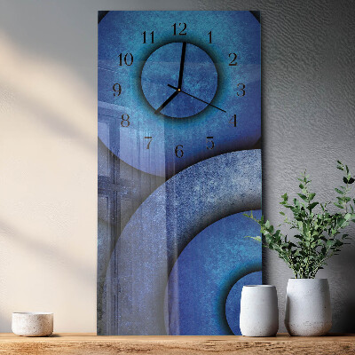 Horloge murale verticale L'art des cercles