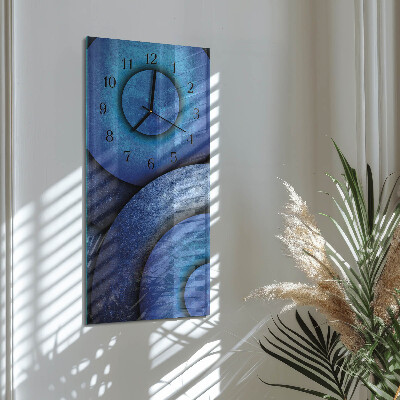 Horloge murale verticale L'art des cercles