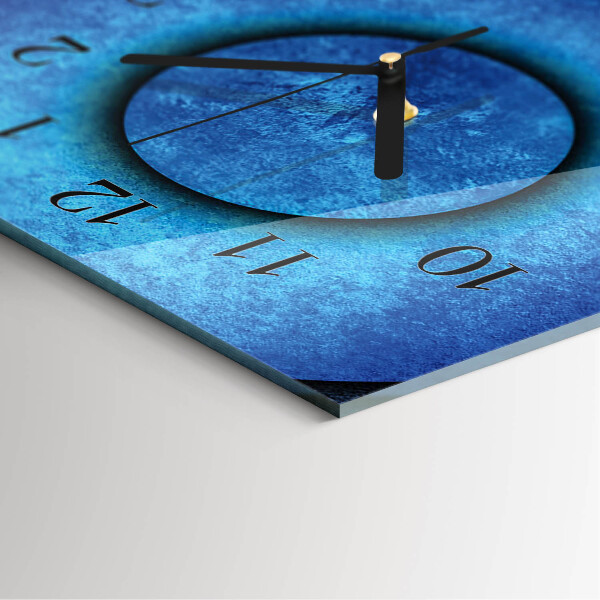 Horloge murale verticale L'art des cercles