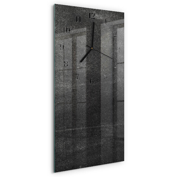 Horloge murale verticale Graphite