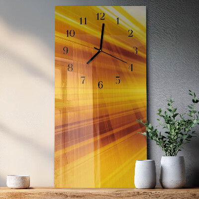 Horloge murale verticale Rayures