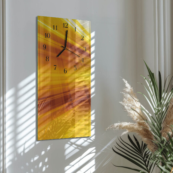 Horloge murale verticale Rayures