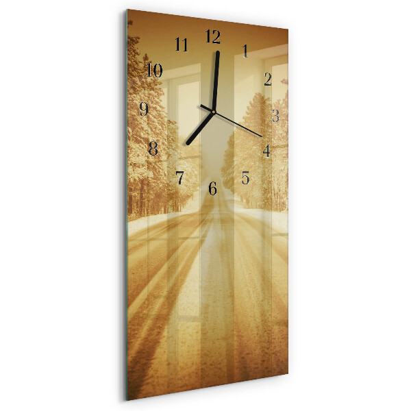 Horloge murale verticale Loin