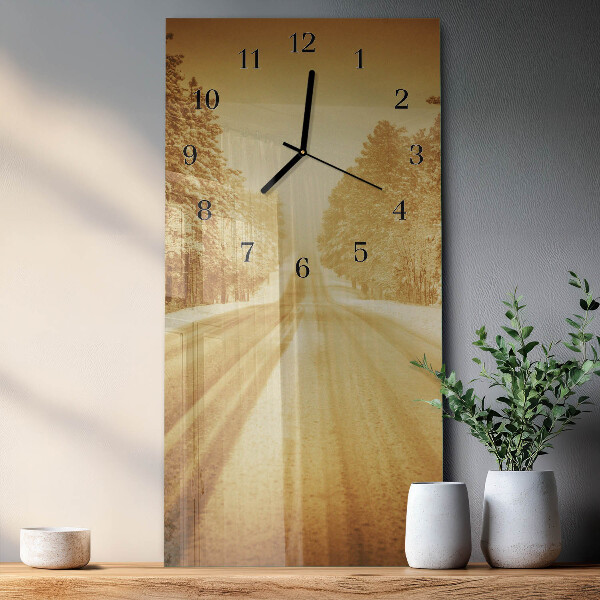 Horloge murale verticale Loin
