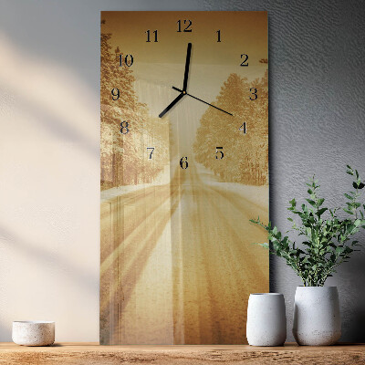 Horloge murale verticale Loin
