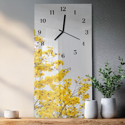Horloge murale verticale Arbre en fleurs