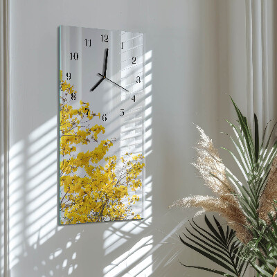Horloge murale verticale Arbre en fleurs