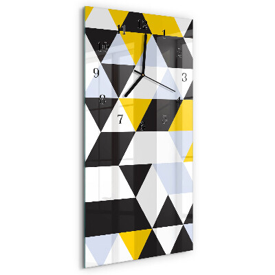 Horloge murale verticale Triangles