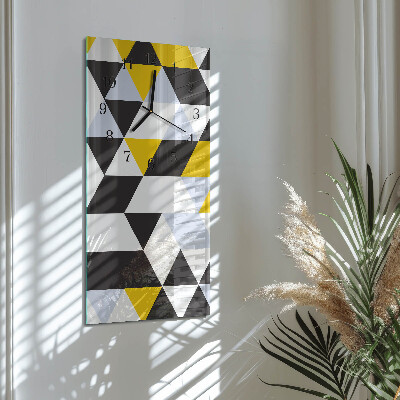 Horloge murale verticale Triangles