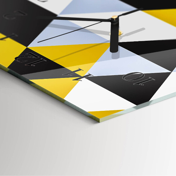 Horloge murale verticale Triangles