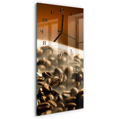 Horloge murale verticale Café en grains