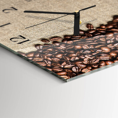 Horloge murale verticale Café en grains